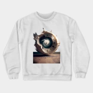 Time Warp Machine, no fill (Choose your own Light Color Background Color) Crewneck Sweatshirt